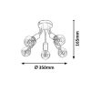 Rábalux , 6809 , Almus , Ceiling lights , black , IP20 , E27