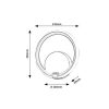 Rábalux , 6969 , Willow , Wall lights , matte black , IP20 , 4000