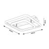 Rábalux , 6996 , Fandral , Ceiling lights , satin chrome , IP20 , 4000