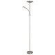 Rábalux , 7006 , Vlasta , Floor lamps , satin chrome , IP20 , 3000