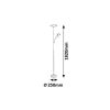 Rábalux , 7006 , Vlasta , Floor lamps , satin chrome , IP20 , 3000