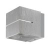 Rábalux , 7019 , Kaunas , Wall lights , brushed aluminium , IP20 , G9