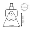 Rábalux , 7066 , Flood , Floodlight , black , IP44 , 4000