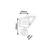 Rábalux , 7066 , Flood , Floodlight , black , IP44 , 4000