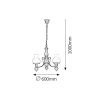 Rábalux , 7078 , Petronel , Chandeliers , matte black , IP20 , E27