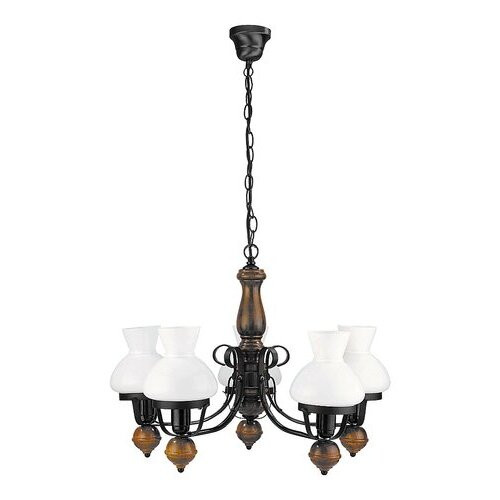 Rábalux , 7079 , Petronel , Chandeliers , matte black , IP20 , E27