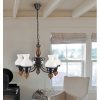 Rábalux , 7079 , Petronel , Chandeliers , matte black , IP20 , E27
