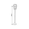 Rábalux , 7129 , Taverna , Outdoor floor lamps , black , IP44 , E27