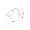 Rábalux , 7366 , Colette , Wall lights , black , IP20 , E14