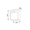 Rábalux , 7478 , Balimo , Outdoor wall lights , matte black , IP44 , 4000