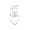 Rábalux , 7502 , Wellington , Outdoor wall lights , matte black , IP44 , E27