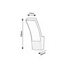 Rábalux , 7504 , Palanga , Outdoor wall lights , anthracite , IP44 , 3000
