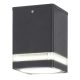 Rábalux , 7818 , Zombor , Outdoor ceiling lights , anthracite , IP54 , GU10