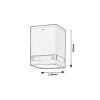 Rábalux , 7818 , Zombor , Outdoor ceiling lights , anthracite , IP54 , GU10