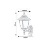 Rábalux , 7836 , Madrid , Outdoor wall lights , antique gold , IP43 , E27