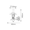 Rábalux , 7868 , Enna , Wall lights , black , IP20 , E14