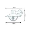 Rábalux , 7884 , Almada , Outdoor wall lights , brown , IP44 , E27