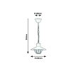 Rábalux , 7885 , Almada , Outdoor pendants , brown , IP44 , E27