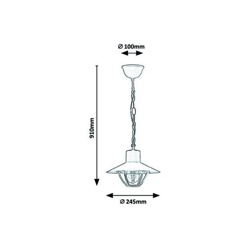 Rábalux , 7885 , Almada , Outdoor pendants , brown , IP44 , E27