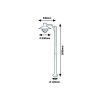 Rábalux , 7886 , Almada , Outdoor floor lamps , brown , IP44 , E27
