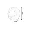 Rábalux , 7980 , Amarillo , Outdoor wall lights , white , IP44 , 3000