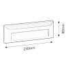 Rábalux , 8011 , Pueblo , Outdoor recessed lighting , grey , IP65 , 4000