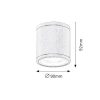 Rábalux , 8150 , Akron , Outdoor ceiling lights , anthracite , IP54 , GU10