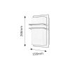 Rábalux , 8169 , Seattle , Outdoor wall lights , black , IP44 , E27