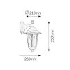 Rábalux , 8201 , Velence , Outdoor wall lights , white , IP43 , E27