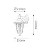 Rábalux , 8202 , Velence , Outdoor wall lights , black , IP43 , E27