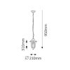 Rábalux , 8207 , Velence , Outdoor pendants , white , IP43 , E27