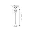Rábalux , 8210 , Velence , Outdoor floor lamps , black , IP43 , E27