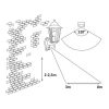 Rábalux , 8216 , Velence , Outdoor wall lights , white , IP43 , E27