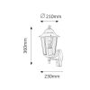 Rábalux , 8216 , Velence , Outdoor wall lights , white , IP43 , E27