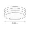 Rábalux , 8220 , Stuttgart , Outdoor ceiling lights , satin chrome , IP44 , E27