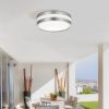 Rábalux , 8220 , Stuttgart , Outdoor ceiling lights , satin chrome , IP44 , E27
