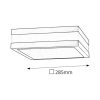 Rábalux , 8227 , Stuttgart , Outdoor ceiling lights , satin chrome , IP44 , E27