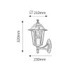 Rábalux , 8234 , Velence , Outdoor wall lights , antique gold , IP43 , E27