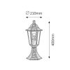 Rábalux , 8236 , Velence , Outdoor floor lamps , antique gold , IP43 , E27