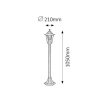 Rábalux , 8240 , Velence , Outdoor floor lamps , antique gold , IP43 , E27