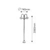 Rábalux , 8248 , Konstanz , Outdoor floor lamps , black , IP44 , E27