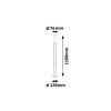 Rábalux , 8265 , Inox torch , Outdoor floor lamps , satin chrome , IP44 , E27