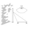 Rábalux , 8268 , Inox torch , Outdoor floor lamps , satin chrome , IP44 , E27