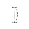 Rábalux , 8268 , Inox torch , Outdoor floor lamps , satin chrome , IP44 , E27