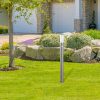 Rábalux , 8268 , Inox torch , Outdoor floor lamps , satin chrome , IP44 , E27