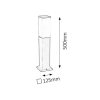 Rábalux , 8338 , Bonn , Outdoor floor lamps , matte black , IP44 , E27