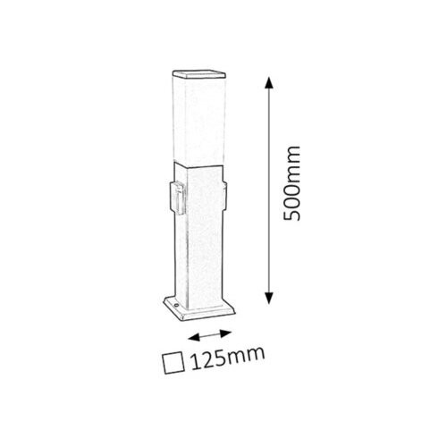 Rábalux , 8339 , Bonn , Outdoor floor lamps , matte black , IP44 , E27