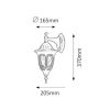 Rábalux , 8341 , Milano , Outdoor wall lights , black , IP43 , E27