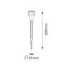 Rábalux , 8366 , Solar 1 , Solar lights , satin chrome , IP44