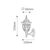 Rábalux , 8372 , Milano , Outdoor wall lights , antique gold , IP43 , E27